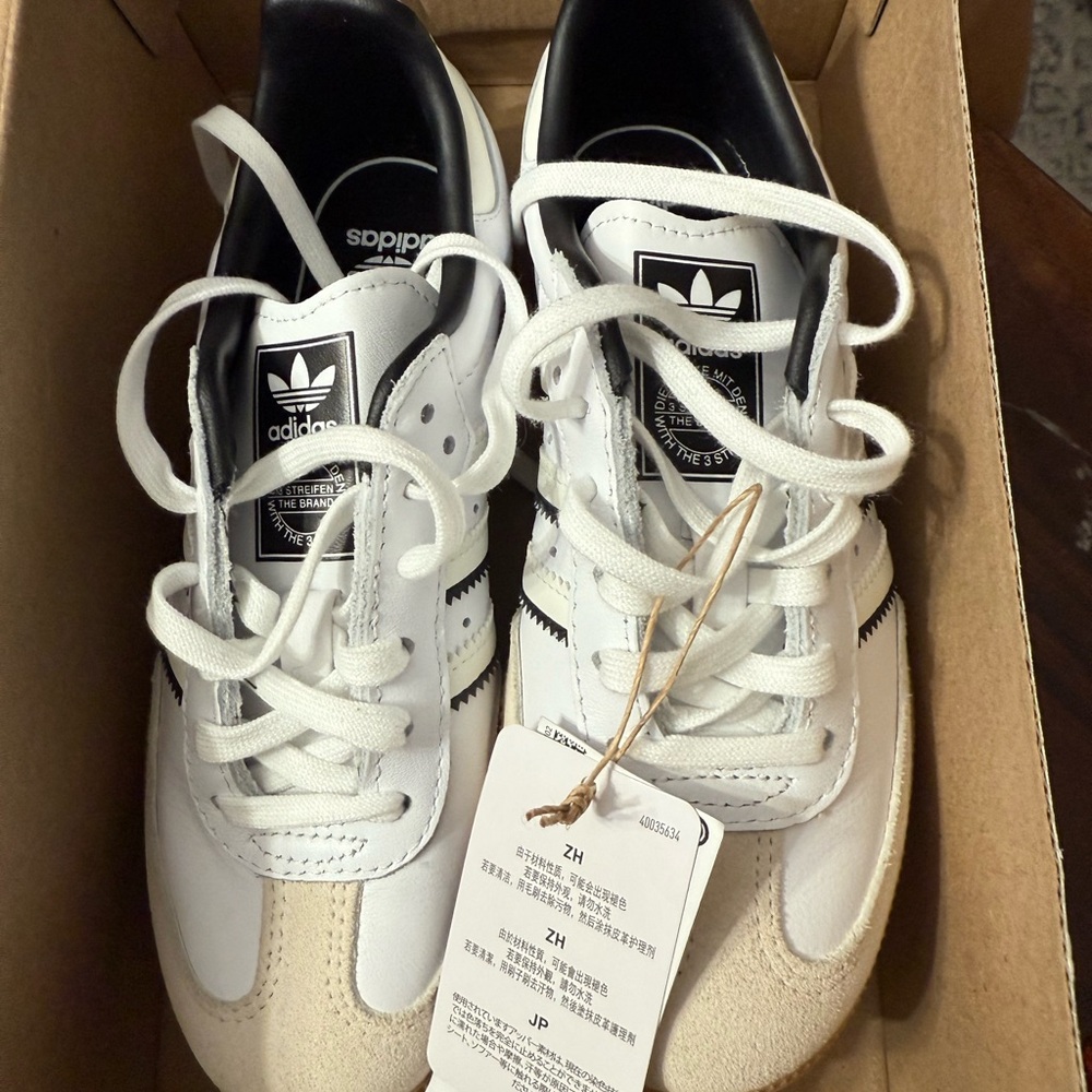Adidas Samba OG White and Black Shoes